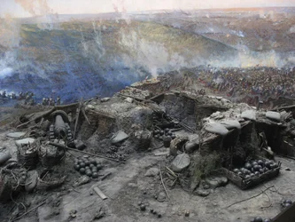 Panorama över belägringen av Sevastopol